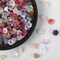 100pcs Glass Flower Beads – Mixed Colors, Cute Kandi Charms, Crystal Trumpet and Bell Beads for Jewelry Making and Bracelets